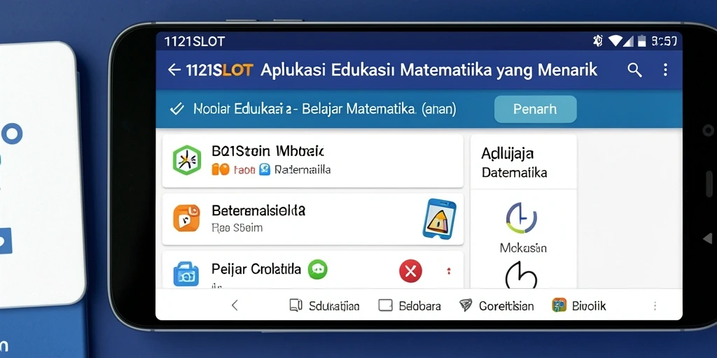 Antarmuka 1121SLOT menampilkan permainan matematika yang interaktif.