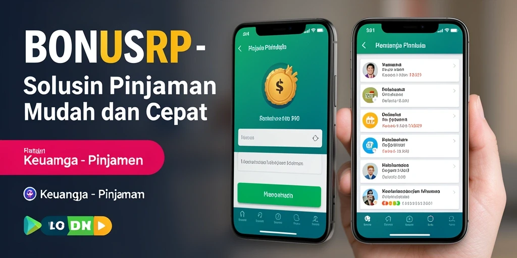 Antarmuka BONUSRP yang sederhana dan efisien untuk pengajuan pinjaman.