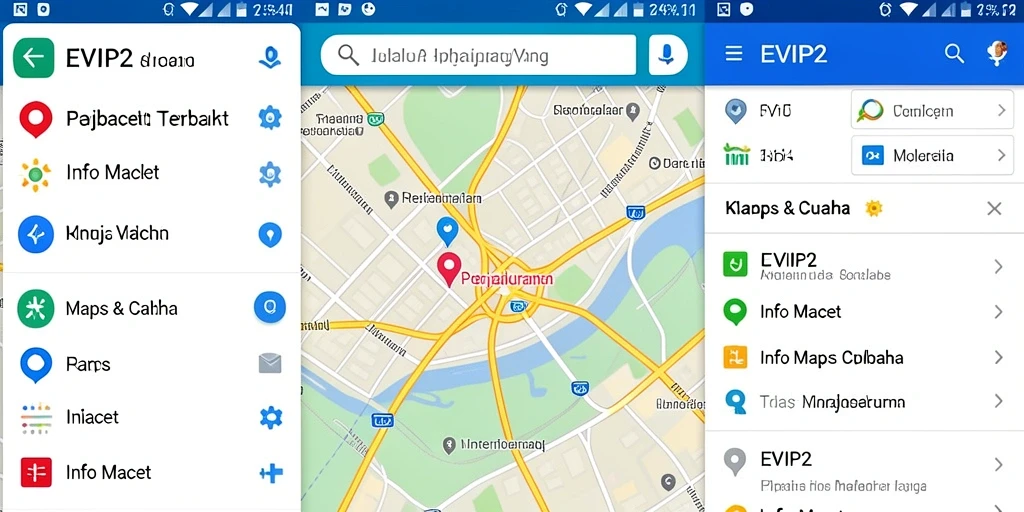 Antarmuka EVIP2 menampilkan informasi kemacetan secara real-time dengan peta interaktif.
