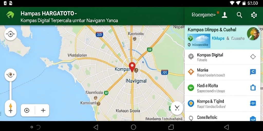 Tampilan antarmuka HARGATOTO yang sederhana dan jelas untuk navigasi.
