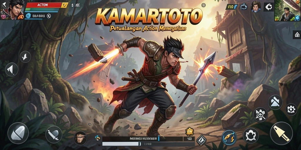Tampilan antarmuka menarik dan penuh aksi dari KAMARTOTO.