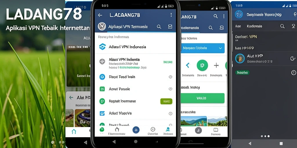 Antarmuka aplikasi LADANG78 yang sederhana dan fungsional.