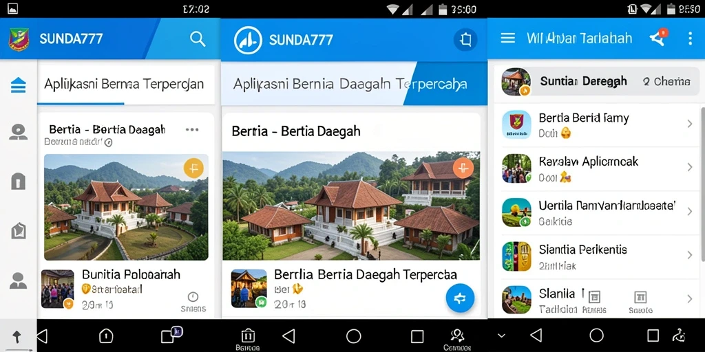 Antarmuka SUNDA777 yang menampilkan berita daerah terhangat.