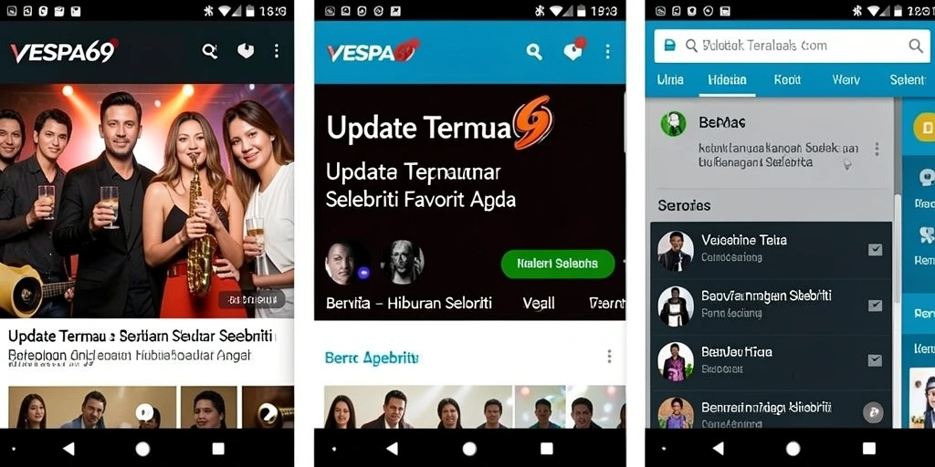 Tampilan antarmuka VESPA69 yang modern dan informatif.