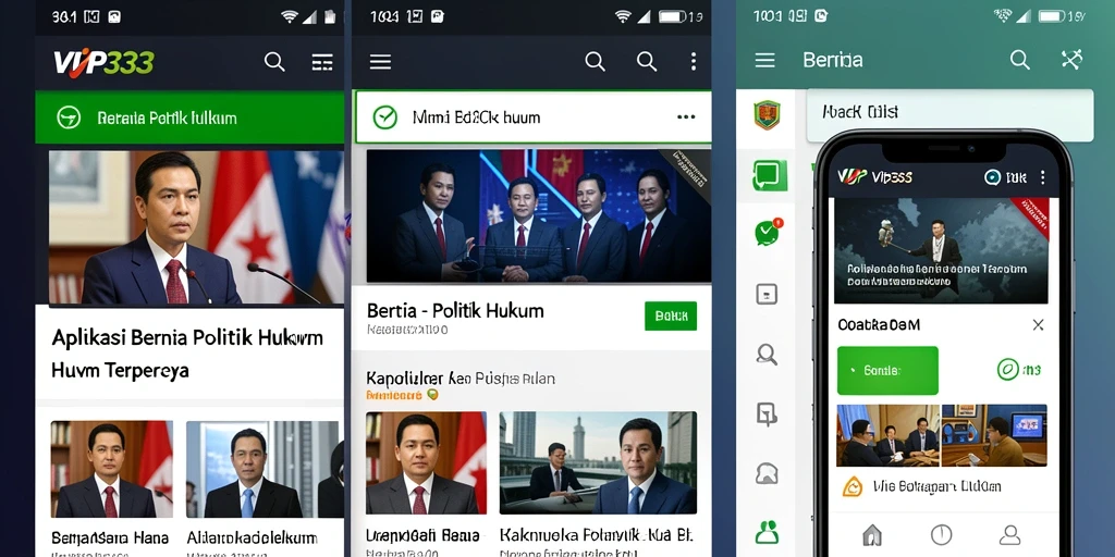 Tampilan antarmuka aplikasi VIP333 yang modern dan informatif.
