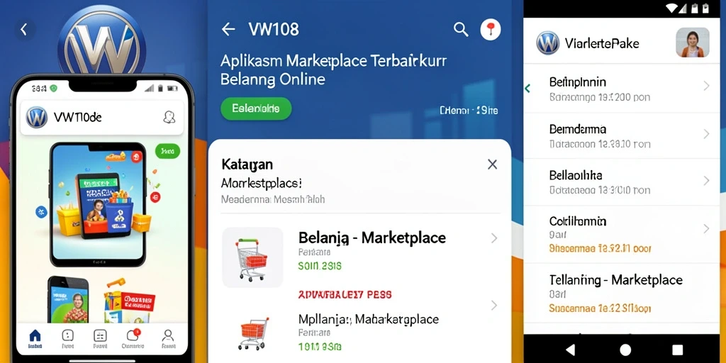 Tampilan antarmuka VW108 yang intuitif untuk pengalaman berbelanja yang menyenangkan.