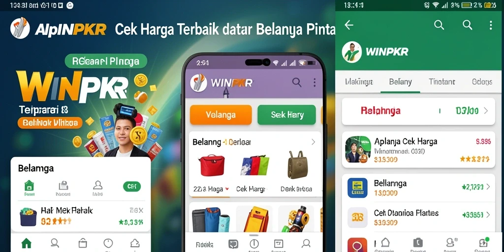 Antarmuka WINPKR yang menampilkan fitur Cek Harga dengan jelas.