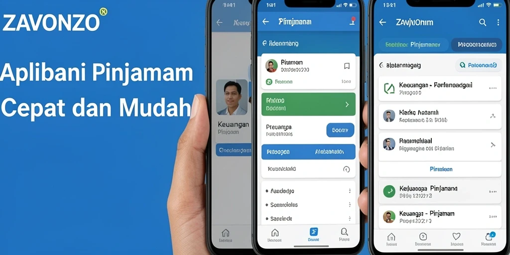 Antarmuka aplikasi ZAVONZO yang ramah pengguna.