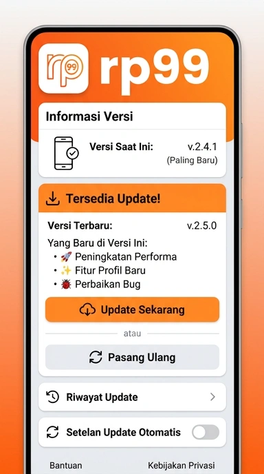 Riwayat Versi rp99 untuk Pengguna Android
